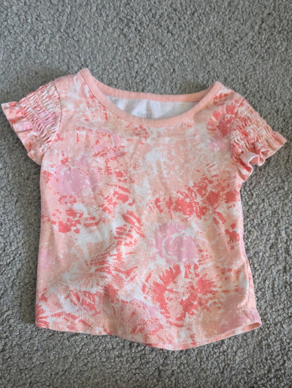Falls Creek Pink Coral Floral Short Sleeve Tee